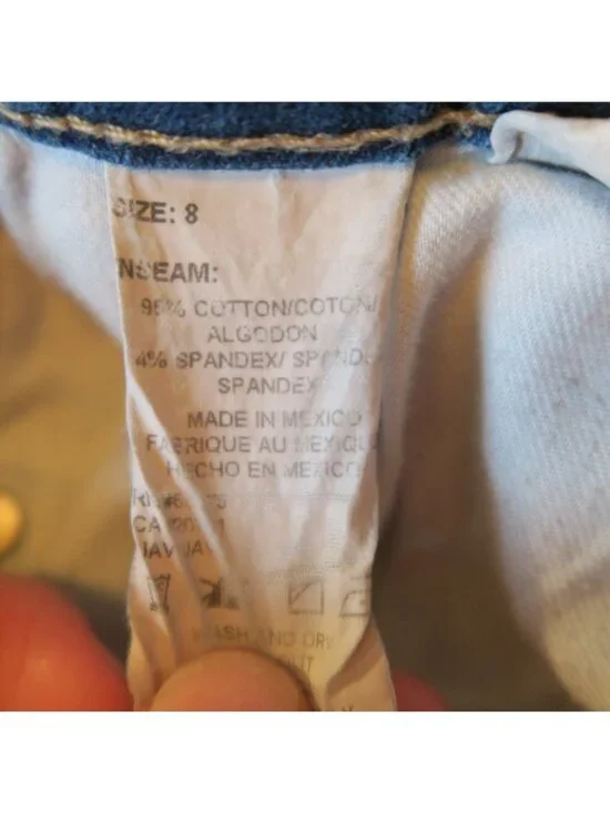 Tommy Hilfiger Bootcut Jeans 2002 Dark Wash Stretch Size 8 Hipster Fit - Picture 7 of 11